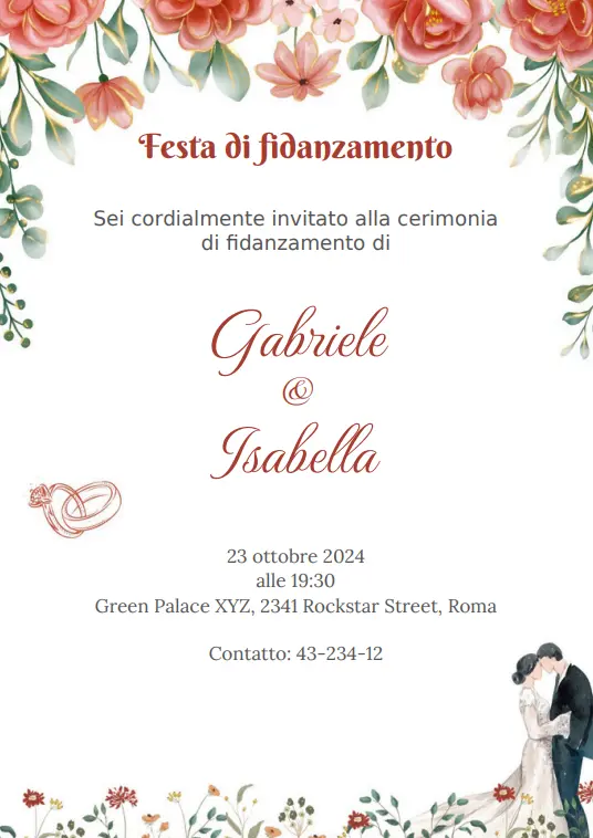 Engagement Invitation in Italian